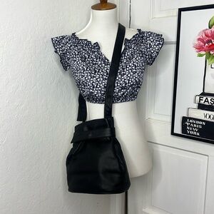 JP Ourse & Cie Black Leather Crossbody Bag